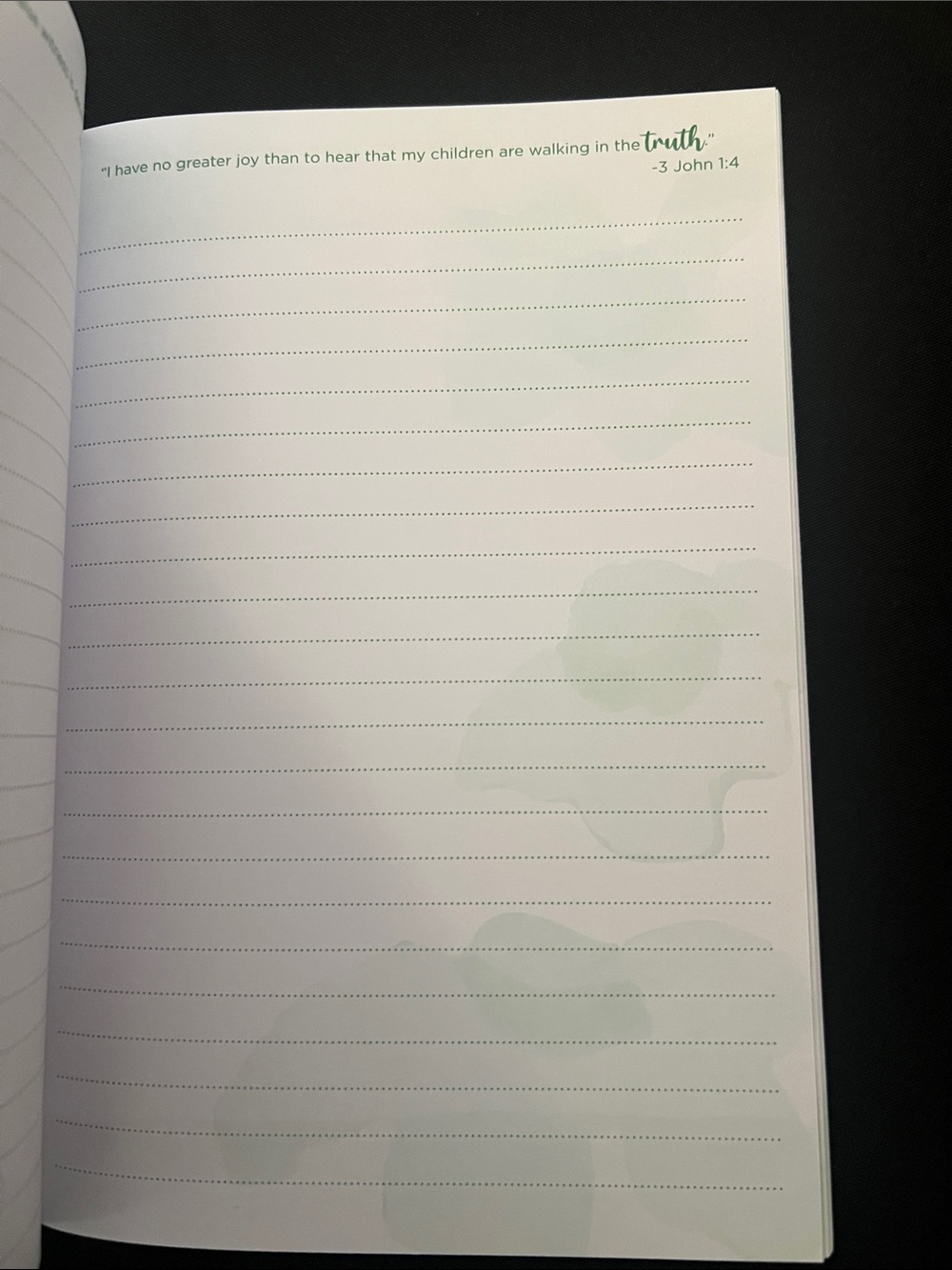 TRUTH Inspirational Floral Journal with Psalm 145:18 Cover — Orange & Green - Picture 3 of 3